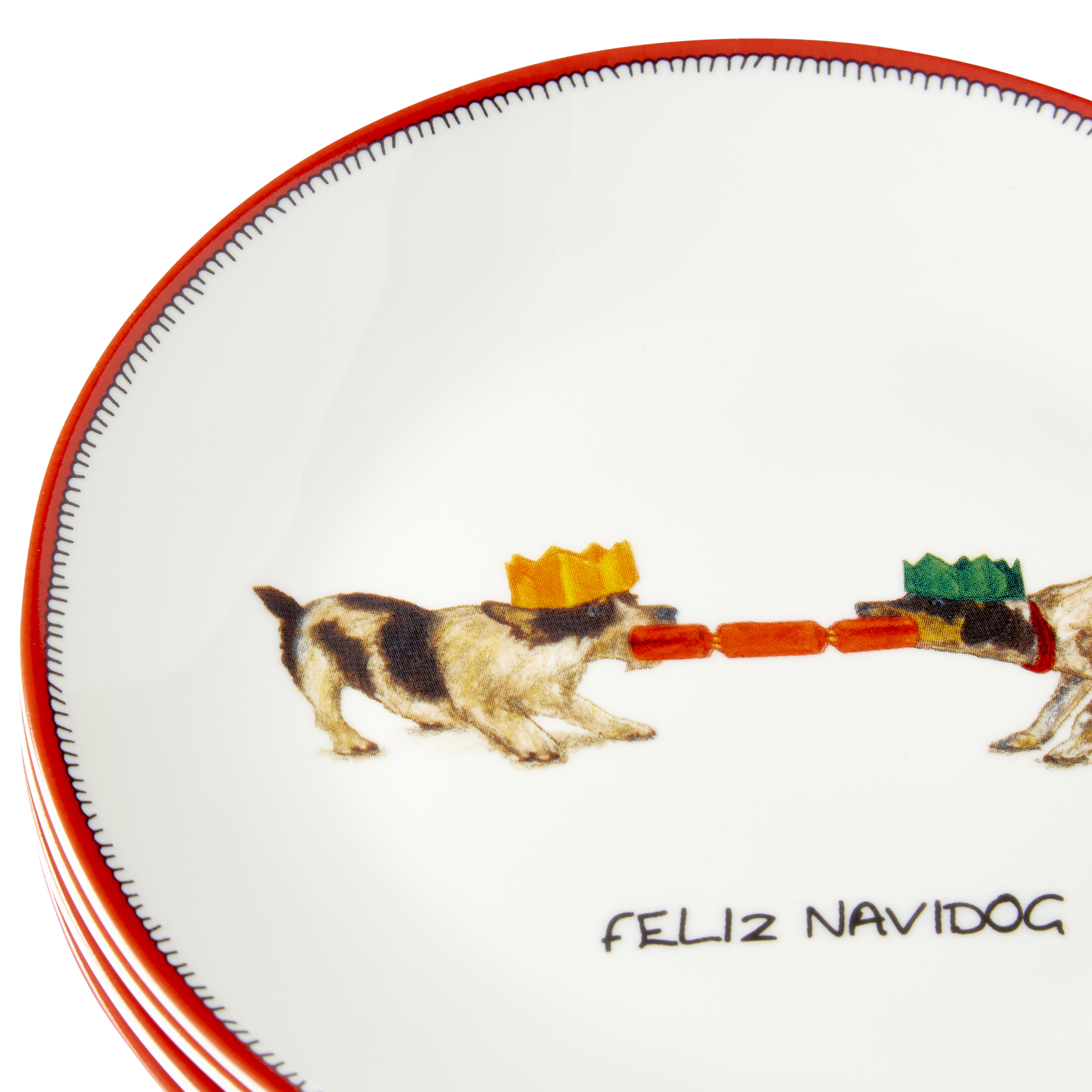 Kit Kemp Doodles Christmas Tidbit Plates image number null